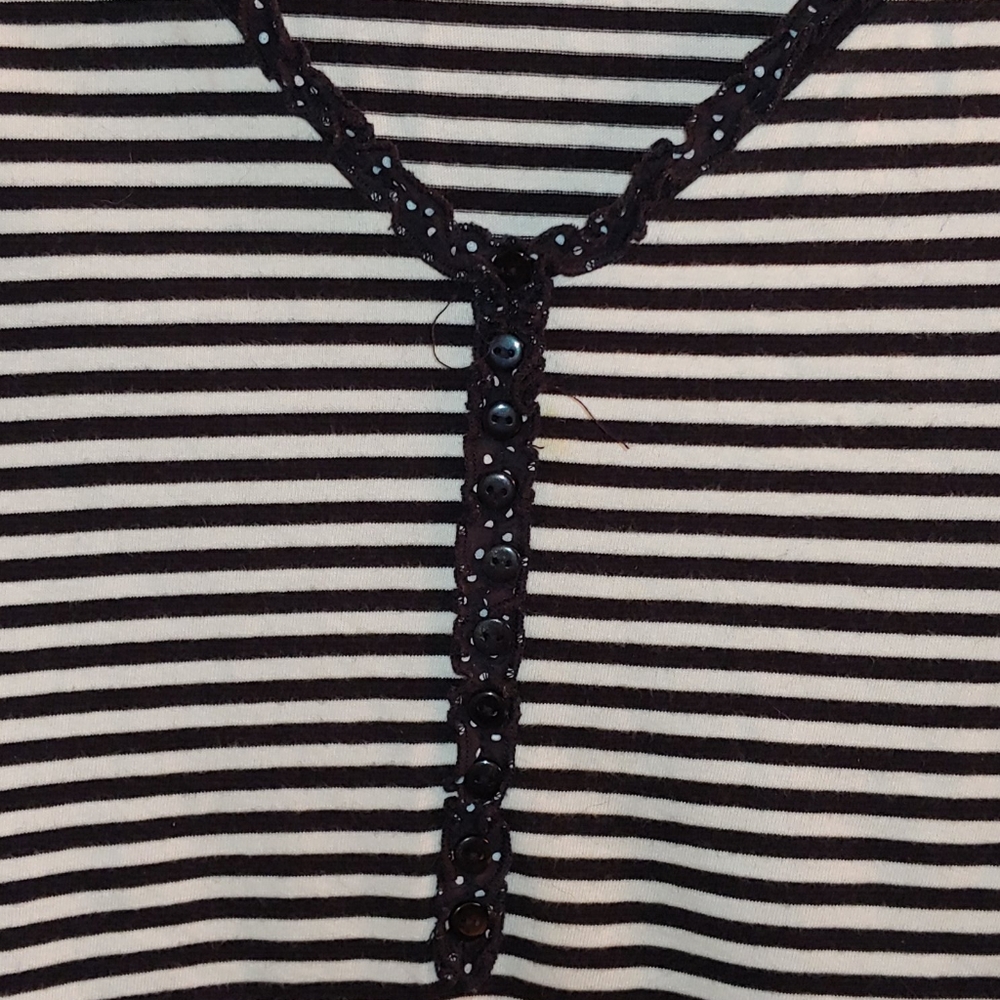 Liz and Me Striped Top 30/32 or 4X - Picture 3 of 3